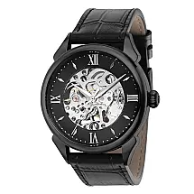 Relgio mecnico vintage masculino - 42 mm. Preto 38169