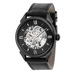 Relgio mecnico vintage masculino - 42 mm. Preto 38169