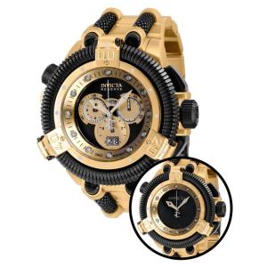 Relgio masculino King Python Shutter Swiss Ronda 5050.C calibre - 50 mm. Ouro. Preto 40569