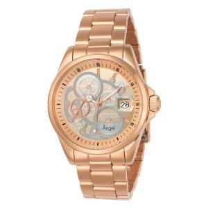 Relógio Feminino de Quartzo Angel, Invicta 23569, Ouro Rosa