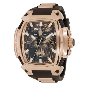 Relgio masculino Star Wars Chewbacca - 53 mm. Rosa ouro. Marrom 43669