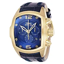 Relógio Masculino Invicta Lupah 0,2 quilates com Diamante 46, Azul 37669