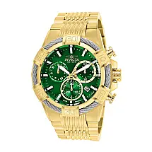 Relógio Masculino de Quartzo Bolt, Invicta 25869, Dourado e Verde