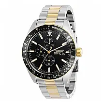 Relógio Masculino Invicta Aviator Storm 45mm em Aço com Detalhes Dourados - Modelo 38969