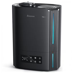 Umidificador Portátil BREEZOME 6L até 60H com Visor Digital e Controle de Umidade Inteligente, Preto