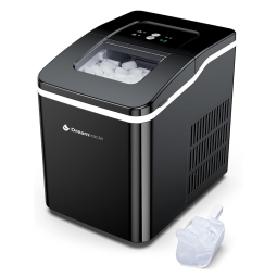 Máquina de Gelo Automática Portátil Produz até 11kg, 24H, Cor, 110v, DREAMIRACLE JH TS 0227, Preto
