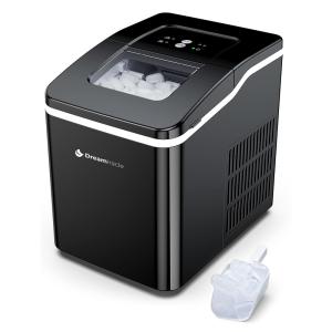Máquina de Gelo Automática Portátil Produz até 11kg, 24H, Cor, 110v, DREAMIRACLE JH TS 0227, Preto