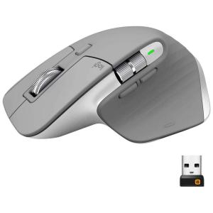 Mouse Ergonômico sem Fio Reduz a Tensão do Pulso com Bluetooth e Rolagem Ultrarrápida, 4000 DPI, LOGITECH 910 005692, Cinza