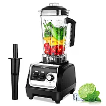 Liquidificador profissional Sewberry 2200W, 6 lâminas inox, jarra 2 litros, controle de velocidade, 110V, preto