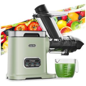 Centrifuga de Frutas com Calha de Alimentação de 9 cm, 2 Modos de Mastigação, Fácil de Limpar, 110V 150W, Aeitto, Verde