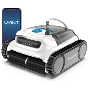 Robô Aspirador de Piscina com Cabo, Escalada em Parede, Mapeamento Inteligente e Controle Remoto para Piscinas até 18m2, 110V, WYBOT WY350