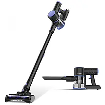 Aspirador de Pó sem Fio 4 em 1 Potente 160W 25 kpa até 40 Min de Ação, 110v, WOWGO, Preto