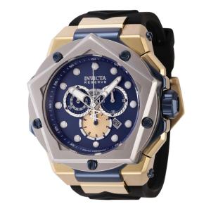 Relgio masculino Helios Swiss Ronda 5050.E calibre - 54 mm - Preto/Ouro 44579 da Invicta.