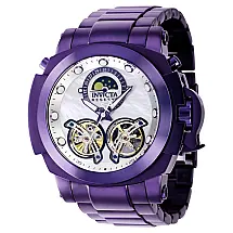 Relógio Masculino Automático Reserve Man of War com Mostrador Madrepérola, Invicta 39579, Roxo