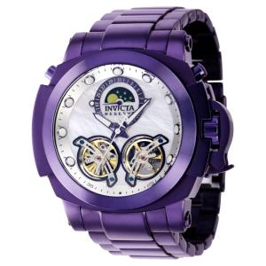 Relógio Masculino Automático Reserve Man of War com Mostrador Madrepérola, Invicta 39579, Roxo