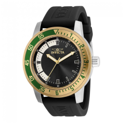 Relógio Masculino Especializado, Invicta 35679, Preto, Prata e Dourado