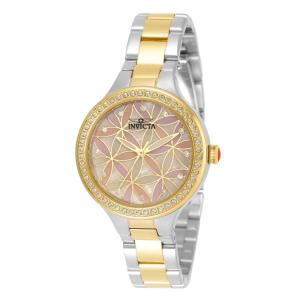 Relgio feminino Wildflower - 34 mm. Ao. Ouro 35879