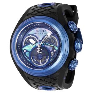 Relgio masculino reserva S1 Swiss Ronda Z60 calibre com mostrador Abalone - 54 mm. Preto. Azul Escuro 38879