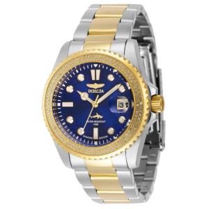 Relógio Feminino Pro Diver 0,67 quilates com Diamante, Invicta 37979, Prata, Dourado e Azul