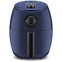 Fritadeira Elétrica AirFryer 2L com Temperatura Ajustável e Temporizador, 110v, ELITE GOURMET EAF 0201BG, Azul