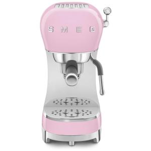 Cafeteira Smeg com Vaporizador, 15 Bar de Pressão, Filtro Inox, Aquecedor de Xícaras, Controles Simples - Prepare Cafés Incríveis!