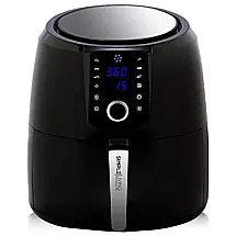 Simple Living Fritadeira Elétrica AirFryer sem Óleo, Capacidade 5,6L com Painel Digital, Prata