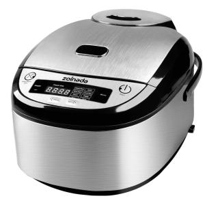 Panela de arroz, 16 xícaras cozidas 8 xícaras não cozidas multifuncional, ZOINADA, Cinza