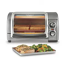 Forno Elétrico de Bancada com Temporizador, 1200W, Aço, 110v, HAMILTON BEACH 31344DA, Cinza