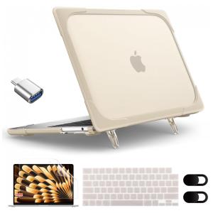 Capa Rígida Antichoque Caqui para MacBook Air 15″ (2023–2025, Modelos A3241/A3114/A2941, M2/M3/M4) – MEEgoodo