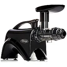 Espremedor Elétrico para Sucos com 2 Estágios de Extração, 150W, 110v, OMEGA NC900HBK19, Preto