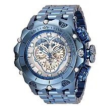Relógio Masculino Reserve Venom Viper com Mostrador Madrepérola, Invicta 35189, Azul Claro