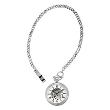 Relógio de Bolso Masculino Objet D Art Mecânico, Invicta ZG32289, Prata