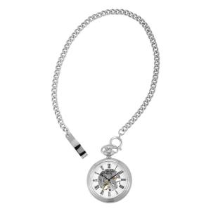 Relógio de Bolso Masculino Objet D Art Mecânico, Invicta ZG32289, Prata