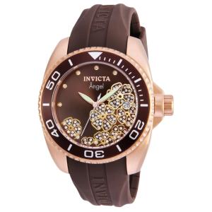 Relgio feminino anjo - 38 mm. Marrom ZG-23489