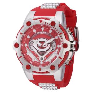 Relgio Masculino MLB Cincinnati Reds - 51,5 mm. Ao. Vermelho 43489