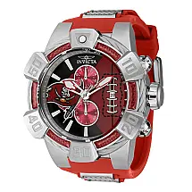 Relgio masculino NFL Tampa Bay Buccaneers 52 mm. Branco. Vermelho 41589