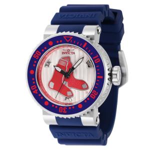 Relógio Feminino de Quartzo MLB Boston Red Sox, Invicta 42589, Azul