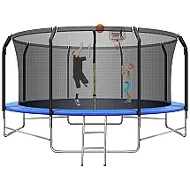 Cama Elastica Capacidade até 370 kg e Tamanho 4 Metros, LUKDOF, Azul
