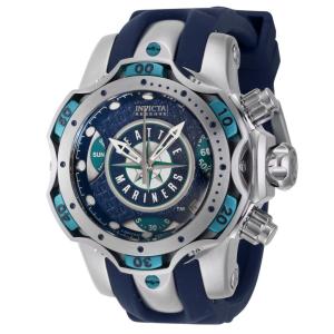 Relógio Feminino Reserve MLB Seattle Mariners, Invicta 41889, Azul , Prata e Verde