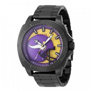 Relógio Masculino Invicta NFL Minnesota Vikings 46mm, Preto ZG47889