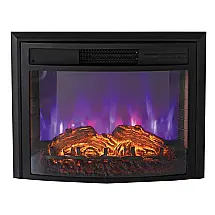 Lareira Elétrica Greystone 66cm 1500W Chamas LED 9 Gradientes Embutir 110V