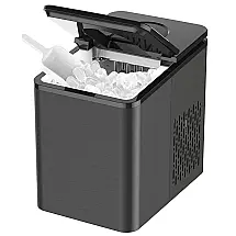 SOOPYK Máquina de Gelo Automática Portátil até 12kg, 24H, 110V, Preta