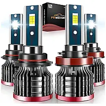 Kit Xenon Lâmpadas LED Branca 32000 Lúmens 6500K, 9005, HB3, H11, H9, H8, 4 Peças, FITMOTORS, Preto
