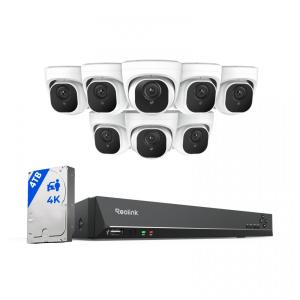 Sistema de Câmeras de Segurança 8MP PoE IP 4K 16 Canais, 8PCS, REOLINK RLK16 800D8, Branco