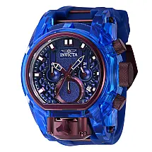 Relgio Anatmico Masculino - 45,5mm. Azul. Borgonha 40299