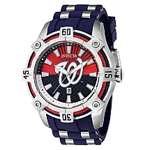 Relgio Masculino Invicta MLB Washington Nationals - 52mm em Ao e Azul ZG-43299