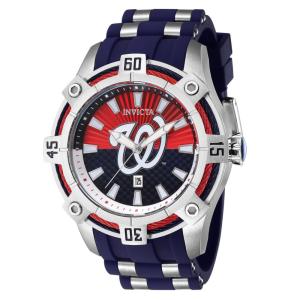 Relgio Masculino Invicta MLB Washington Nationals - 52mm em Ao e Azul ZG-43299