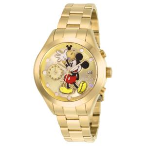 Relgio unissex do Mickey Mouse de edio limitada da Disney - 40 mm. Ouro 27399