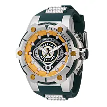 Relgio masculino MLB Oakland Athletics 51,5 mm. Ao. Verde 43499