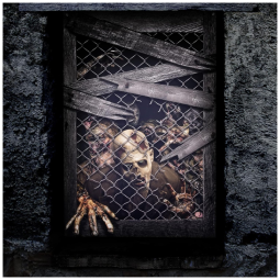 Cortina de Zumbi para Pendurar na Janela Decoração para Festa de Halloween